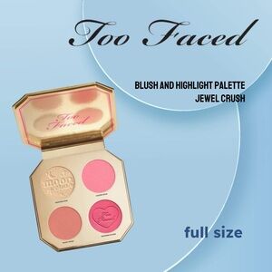 ⬇️⚡️🆕📦*BNIB* TOO FACED | FULL | Jewel Crush Blush and Highlight Face Palette